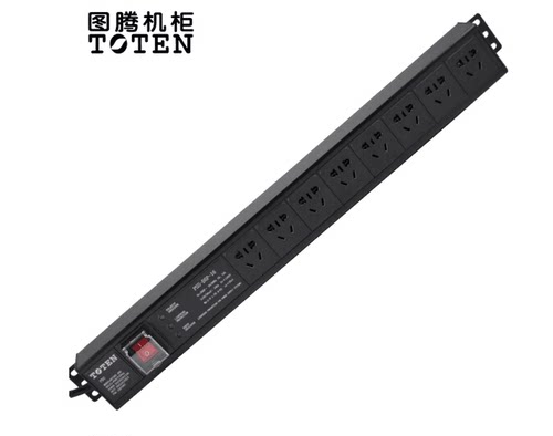 图腾（TOTEN） 图腾 PDU 机柜插座 8位10A PDU 3米长插线板 防雷 机柜电源分配器