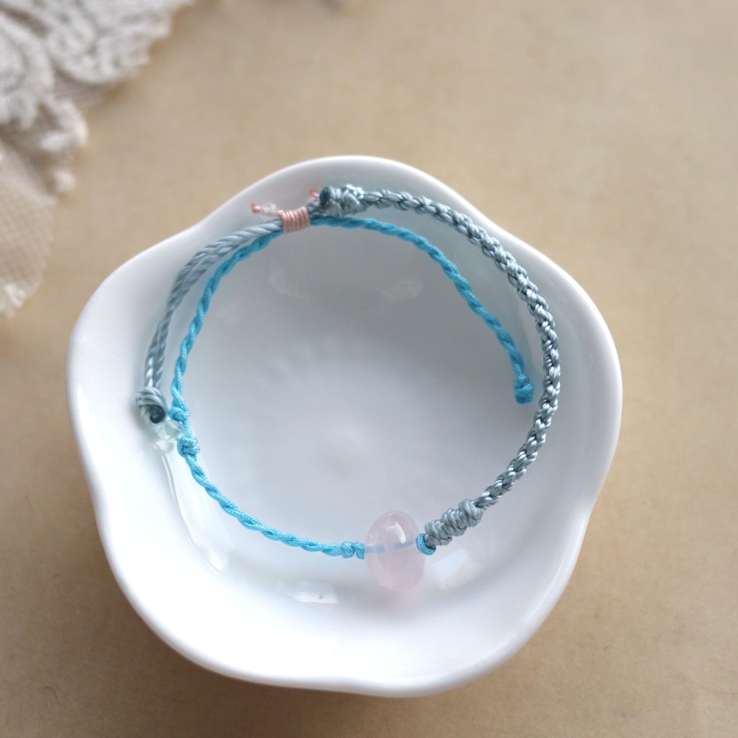 #孤品# 幸福密码 - 天然粉水晶手饰女小众设计款手绳招桃花露思,饰品/流行首饰/时尚饰品新,手饰/手串,淘宝优惠券,粉丝福利购,淘宝优惠卷