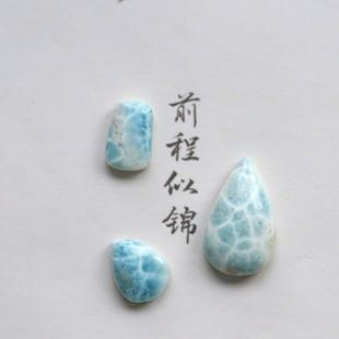 #一物一图# 把自己还给热爱 - 海纹石吊坠 拉利玛水滴项链毛衣链