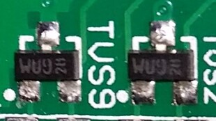 PESD3V3S2UT 丝印WU9 SOT23 ESD瞬态电压抑制器