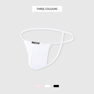 包邮男士丁字内裤细带性感单丁裤头涤纶U凸低腰夹臀运动T型一根线
