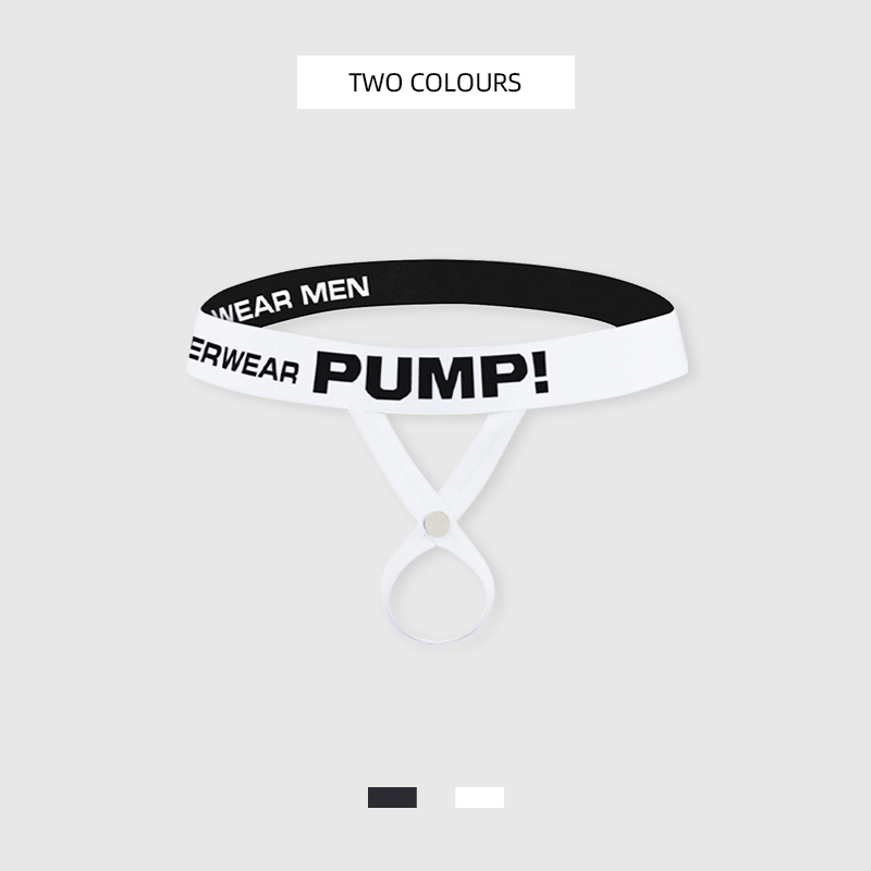 包邮丁字内裤吊环镂空套环显大男