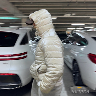 韩国东大门男装代购高品时尚分段压印百搭显瘦棉服男女同款JK4567