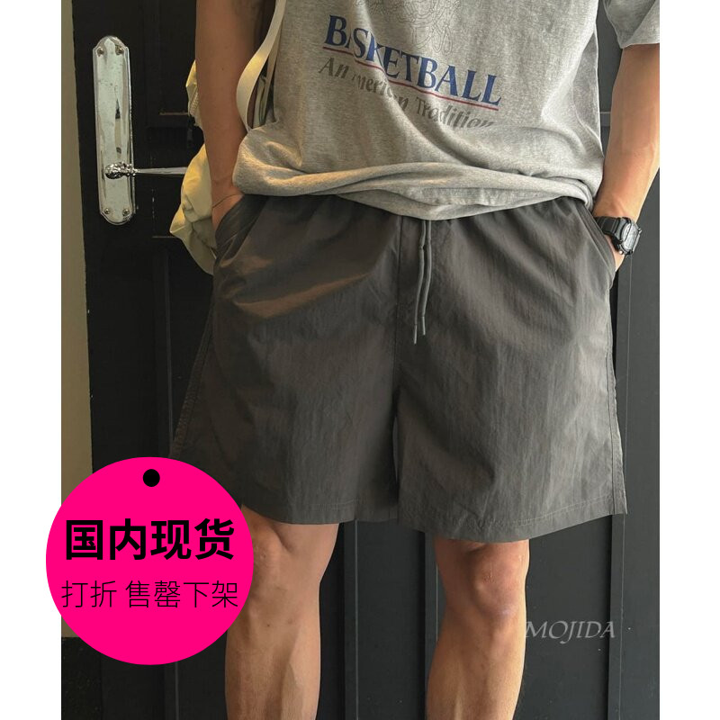 【特价现货】韩国东大门男装尼龙宽松运动休闲短裤沙滩裤男PT4211