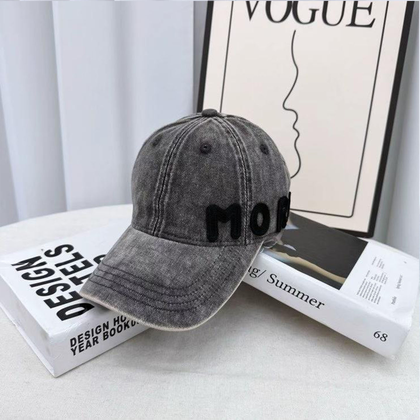 2025新款韩版复古软顶棒球帽子女