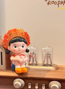 【阿花—拥抱自己】【手绘上色】工艺品桌面摆件