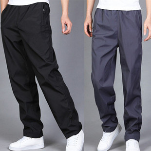 男长裤 透气直筒宽松跑步卫裤 春秋薄款 滑面耐磨休闲裤 大码 运动裤