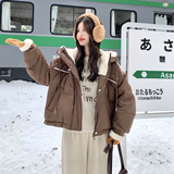 大货新款拼接设计感羽绒服（新标90绒）2D073-66202-P285-K438，女装羽绒服，2D073