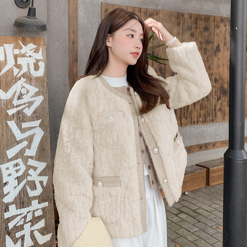 小香风毛毛外套羽绒服2D073-88112,羽绒版P195-K298,女装羽绒服,2D073