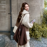 大货拼接风衣2D073-66122-P175-K258，女装风衣，2D073