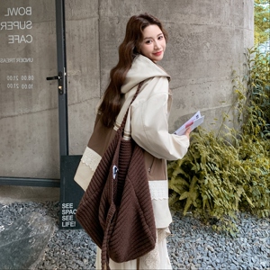 大货 拼接风衣2D073-66122-P175-K258图片