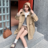 大货连帽风衣2D073-66139-P175-K258，女装风衣，2D073