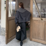设计感显瘦上衣休闲裤双面呢套装女2025秋冬季新款韩版减龄两件套，女装套装/套裙，2D073