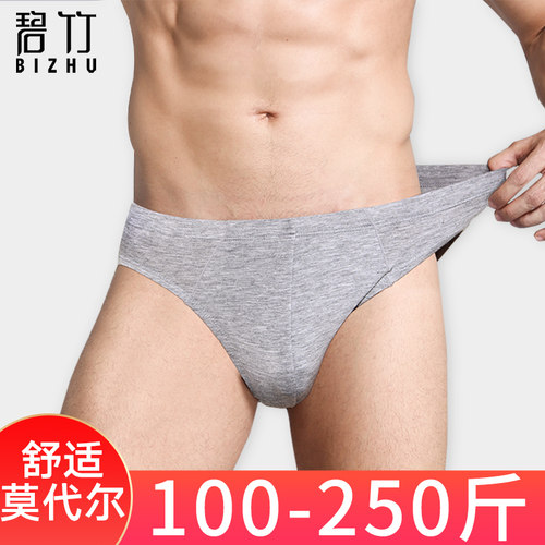 莫代尔棉男内裤柔软全尺寸加肥胖
