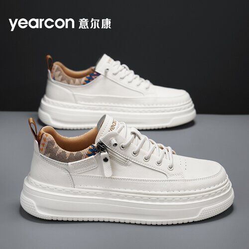 意尔康男鞋旗舰店休闲板鞋小白鞋