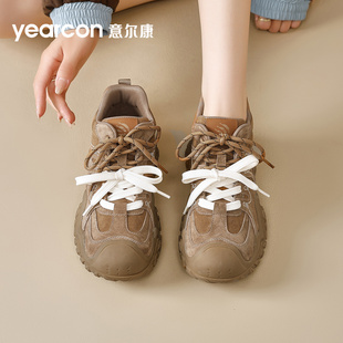 意尔康女鞋2026新款春夏季百搭爆款休闲运动鞋女士户外徒步登山鞋