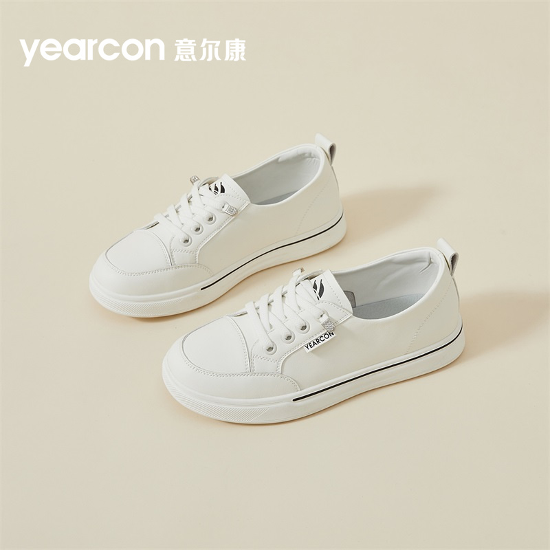 意尔康官方旗舰店正品女鞋小白鞋