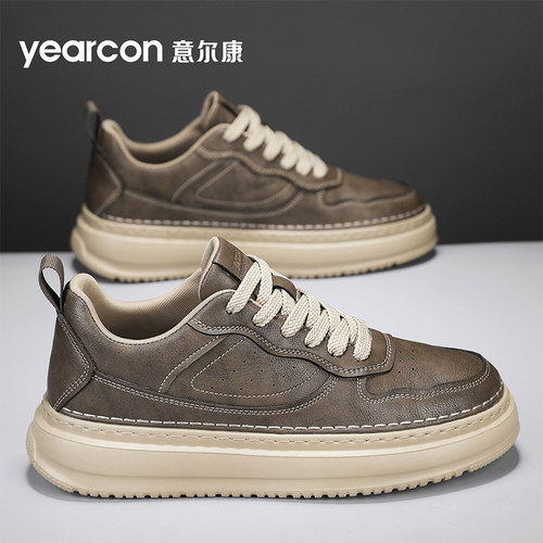 意尔康旗舰店男鞋板鞋工装潮鞋