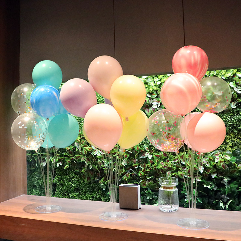 气球束乳胶气球大桌飘生日满月派对布置商场装饰年会布置抓周岁