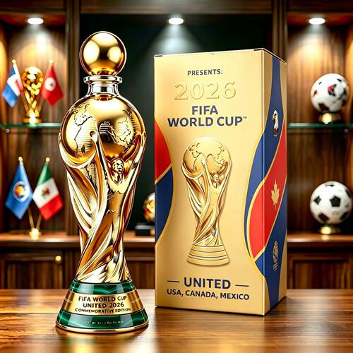 跨境Argentina World Cup Champion Trophy Beer Glass威士忌酒杯