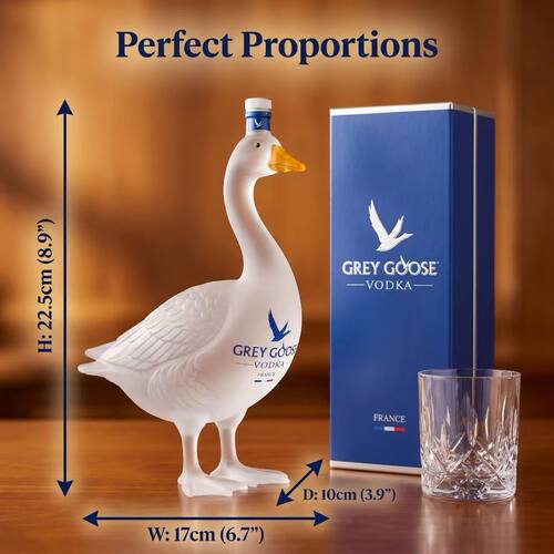 新品跨境Grey Goose 30th Vodka Bottle灰雁30周年伏特加酒瓶
