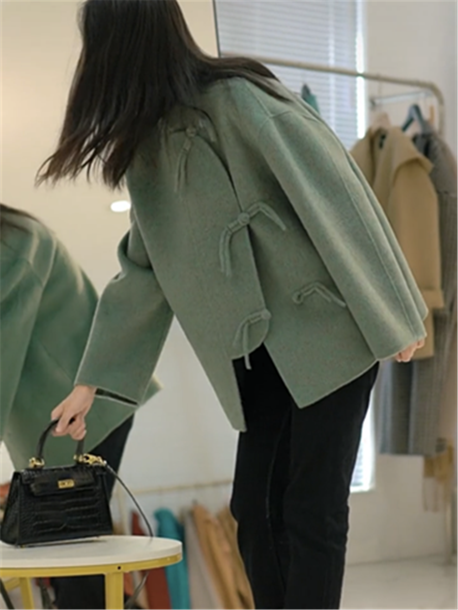 双面羊绒大衣秋冬新款小个子韩版