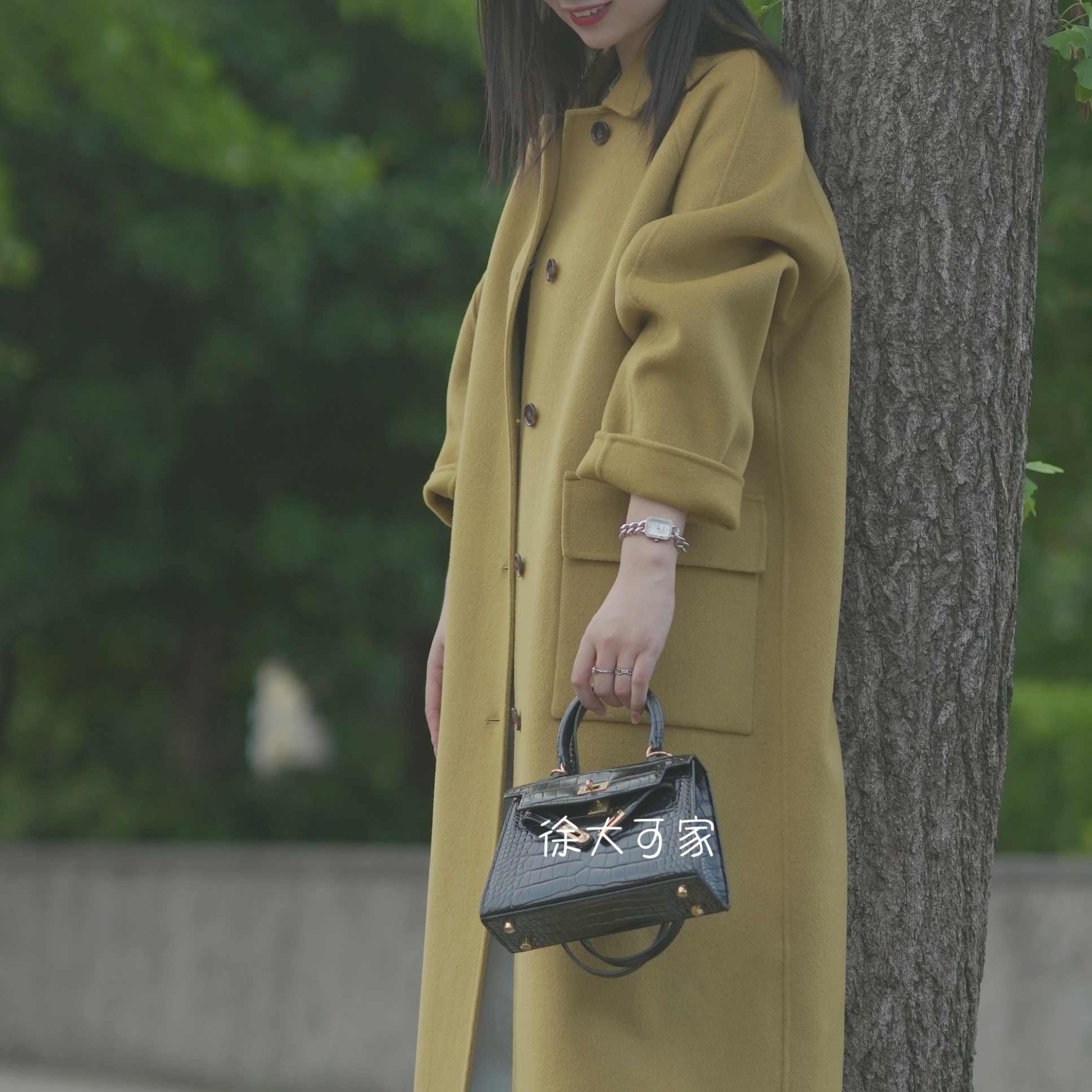 徐大可家双面呢长款羊绒大衣外套