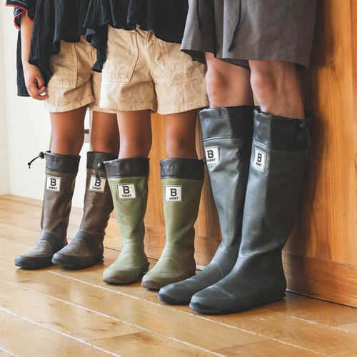 野鸟协会日系儿童女童男童雨靴