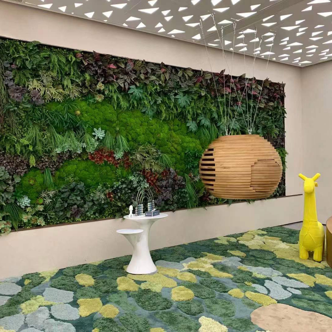 仿真绿植造景组合森系室内商店橱窗会所酒店楼盘售楼部景观设计