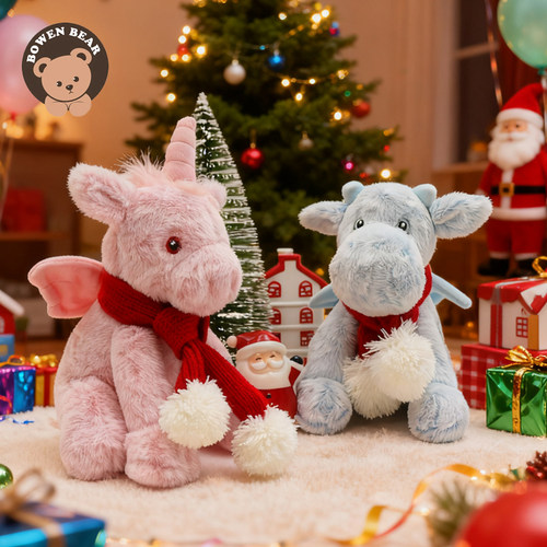 毛绒玩具独角兽公仔可爱恐龙玩偶