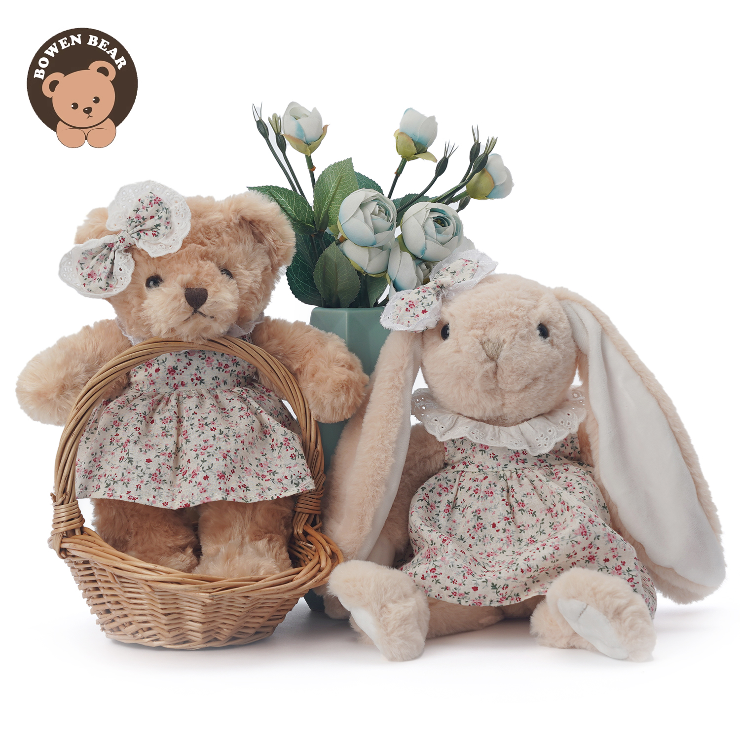 新品小熊小兔公仔心安礼物玩偶