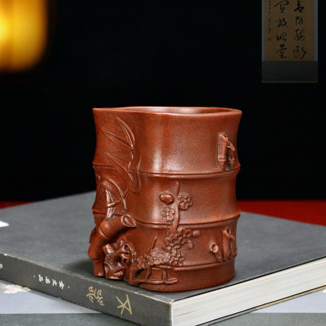 复古铁画轩紫砂花盆小多肉云竹菖蒲盆景盆兰花绿植笔筒盆桌面盆栽