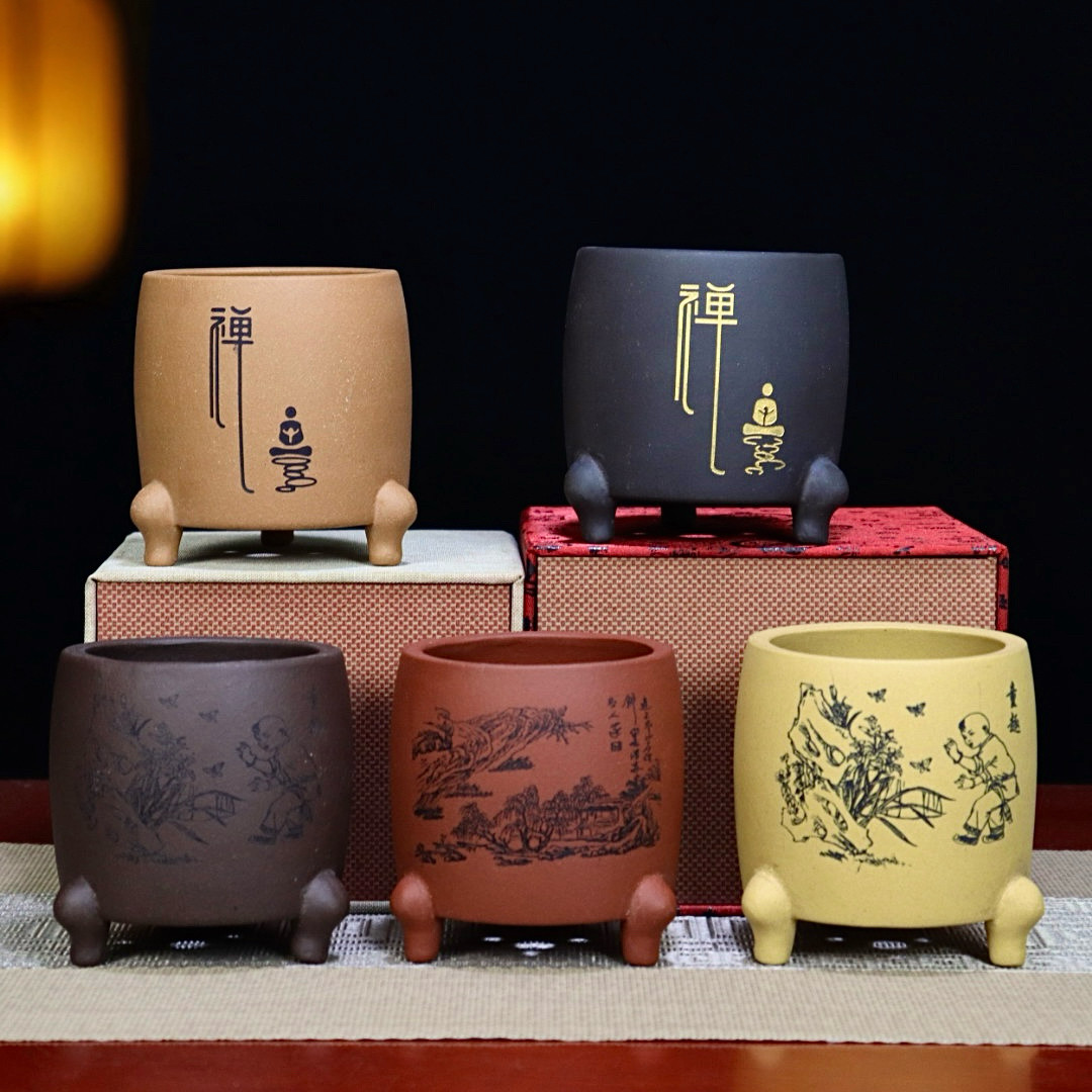 特价精品紫砂花盆小号三足香炉盆菖蒲多肉盆景盆云竹绿植桌面盆栽,鲜花速递/花卉仿真/绿植园艺,花盆,淘宝优惠券,粉丝福利购,淘宝优惠卷