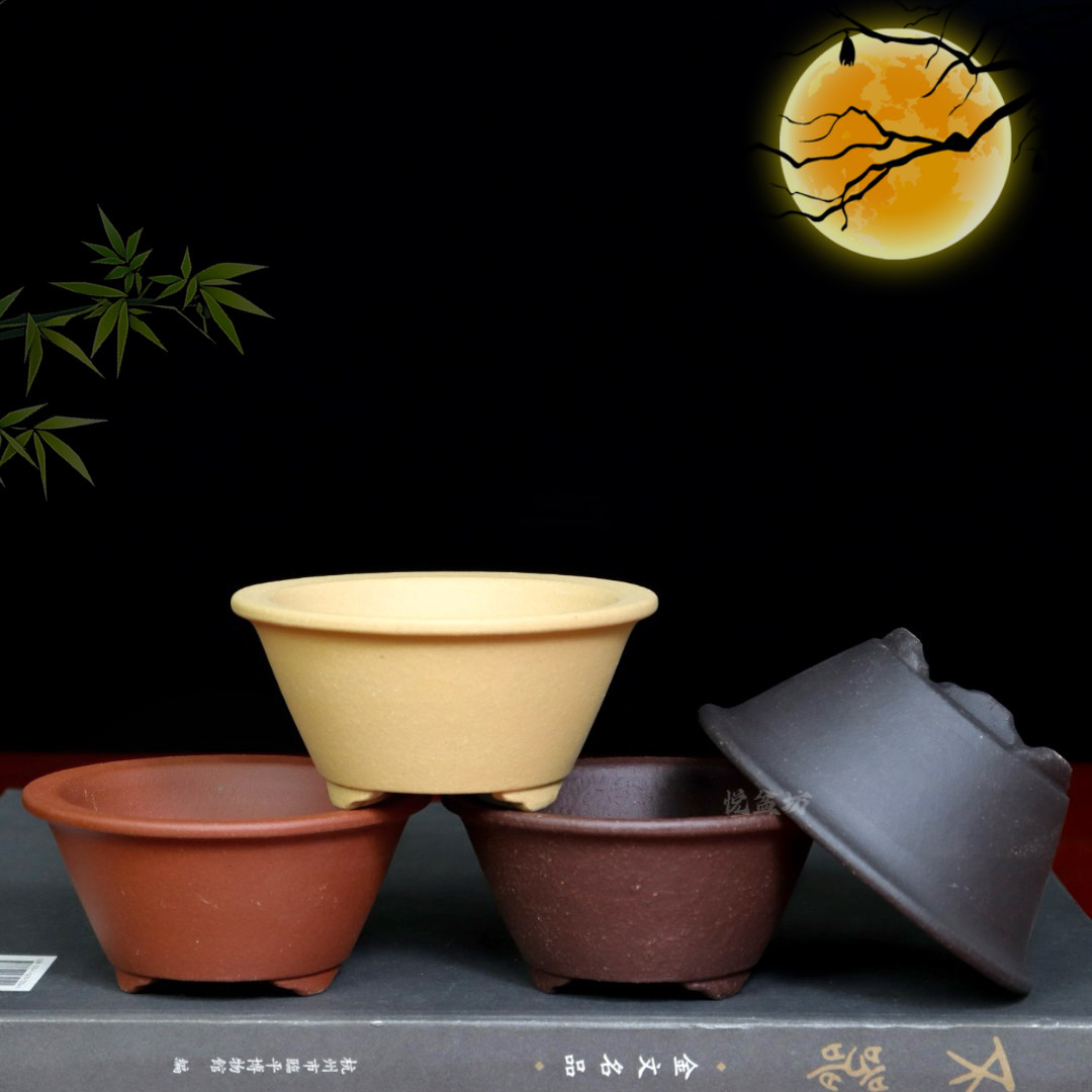 宜兴紫砂花盆精品小号微型多肉菖蒲盆绿植桌面迷你陶瓷盆景盆特价