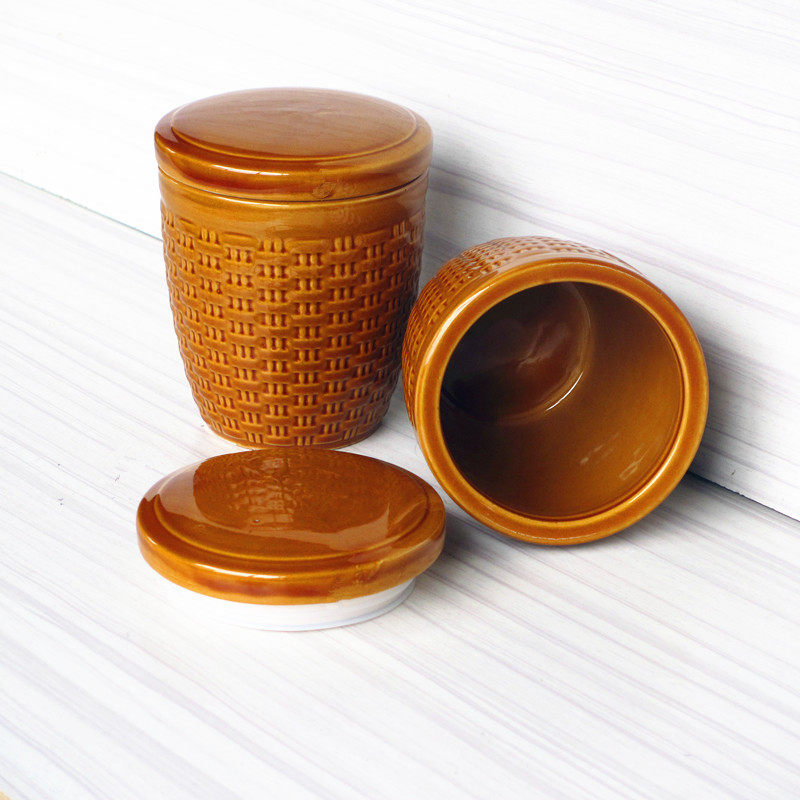 土陶蜂蜜罐子陶瓷猪油罐 酱菜 干货茶叶杂粮家用储物罐密封罐商用