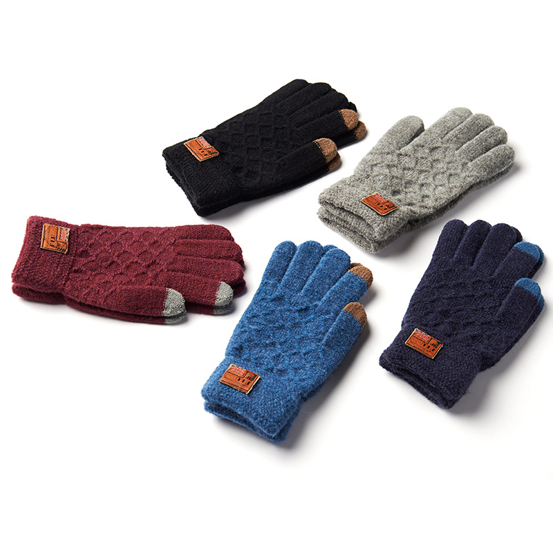 Gants pour homme REALBY    en de laine - Ref 2781592 Image 5