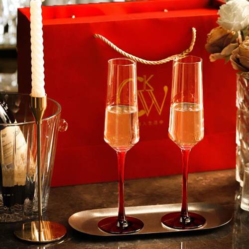 CKW高颜值香槟杯礼盒结婚礼物