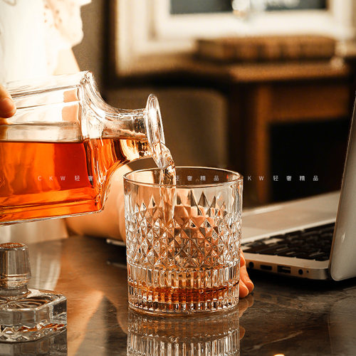 高级感威士忌酒杯家用酒杯套装
