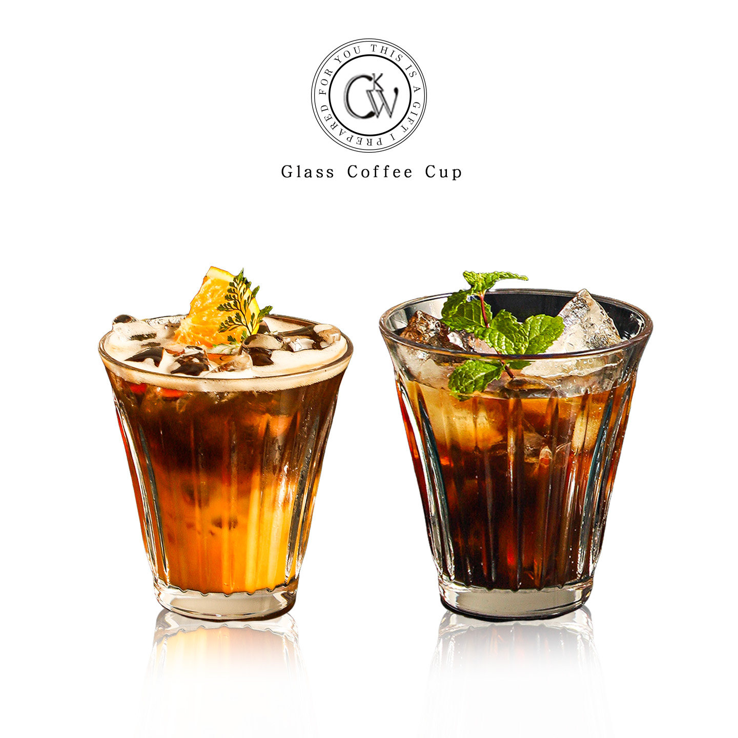 CKW咖啡杯子高档精致美式拿铁杯