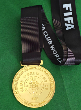 2025足球世俱杯 切尔西纪念币奖牌挂牌 18-23皇马拜仁曼城利物浦