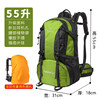 Green raincoat, 55 litre