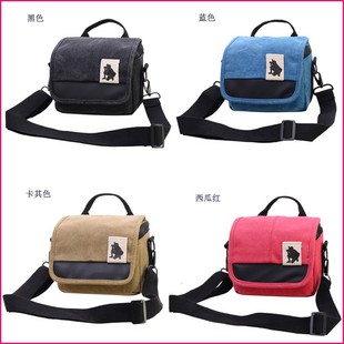 适用于相机包微单帆布摄影包 ZVE10 佳能M50 DV机包 数码相机包