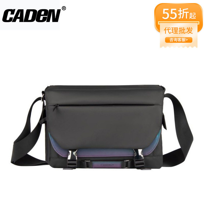 CADeN适用单肩侧开相机包佳能手提摄影包索尼微单斜挎单反包便携