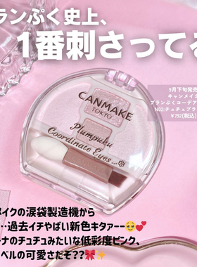 日本本土采购 canmake井田卧蚕眼影盘泪袋盘25年新色N02