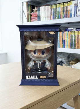 3D打印适配拉布布大春野国王大夏日罗马柱底座海军蓝色收纳展示盒
