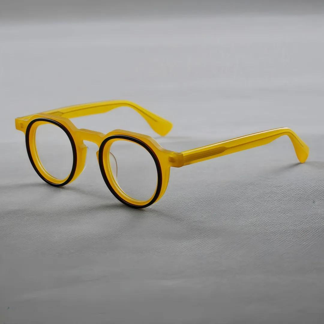 跨境欧美个性时尚板材眼镜热销复古圆框镜框现货可配老花2294