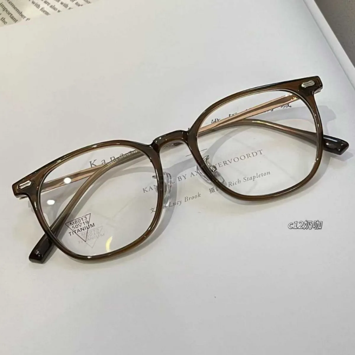 26新M8013韩版钛架超轻小框近视眼镜女士网红素颜神器显脸小镜框