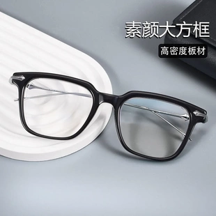 高级感G&M新款方框纯钛眼镜架 ZY-Ego百搭橄榄绿素颜平光镜框