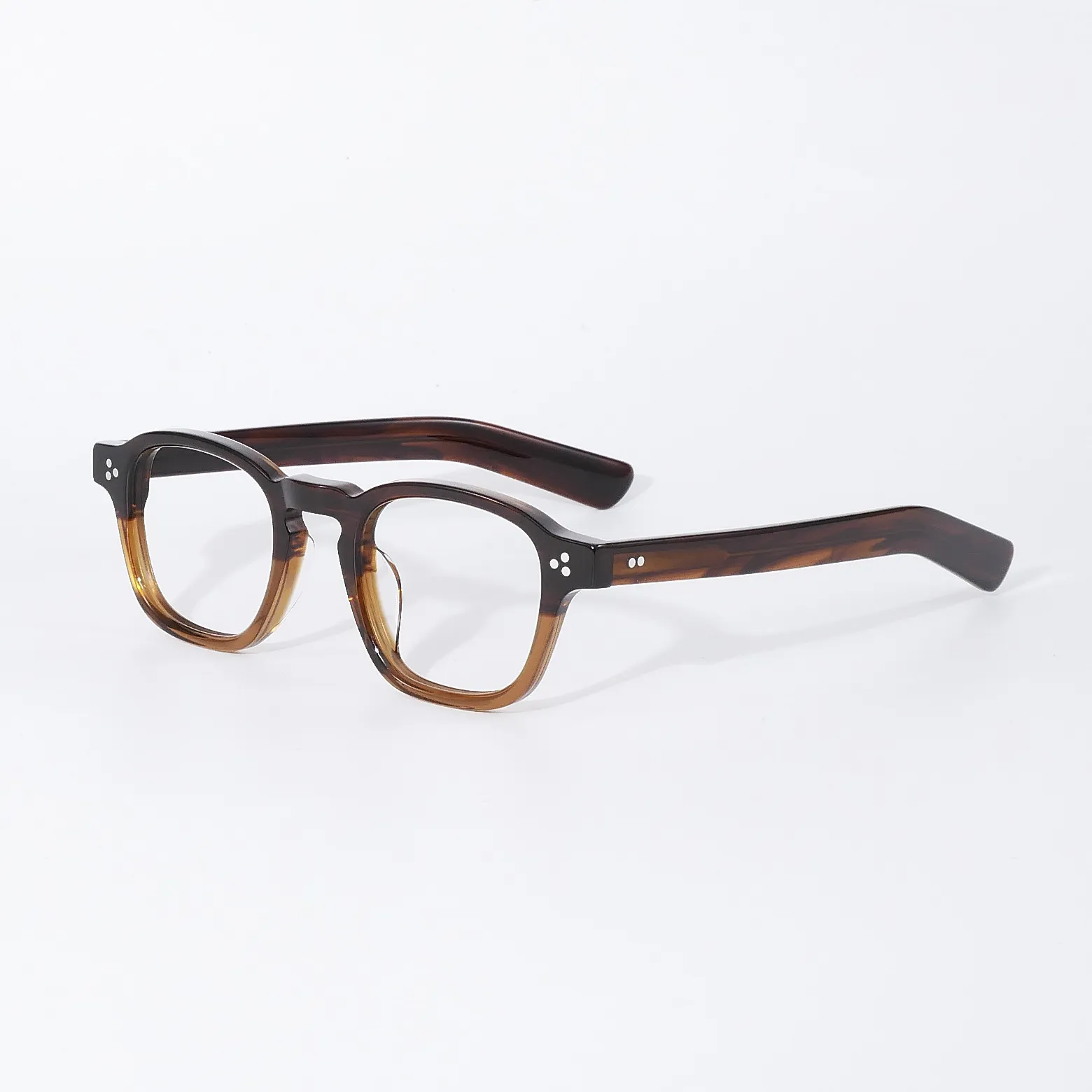 欧美粗框板材方形潮流眼镜框复古设计时尚眉框绿色大框配近视镜架