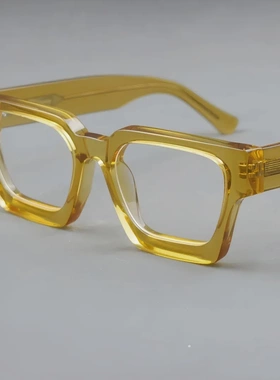 板材眼镜复古镜框厚重方框平光眼镜架跨境欧美个性时尚潮流 1439